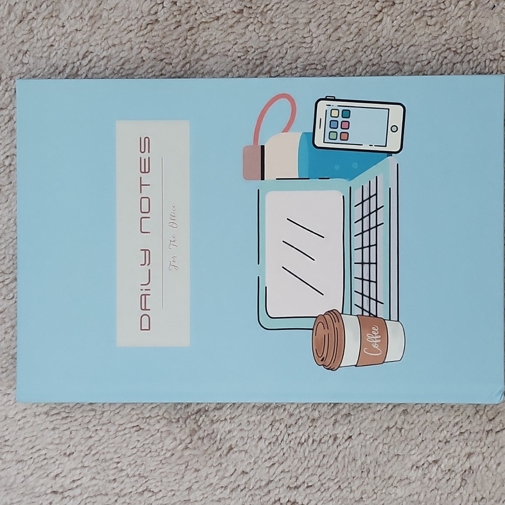 Dinosaur Blue lined notebook - office/wfh theme